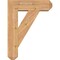 Ekena Millwork Traditional Craftsman Smooth Bracket w/ Offset Brace, Western Red Cedar, 7 1/2"W x 24"D x 32"H BKT0806X24X32TRA04SWR - alternate 3